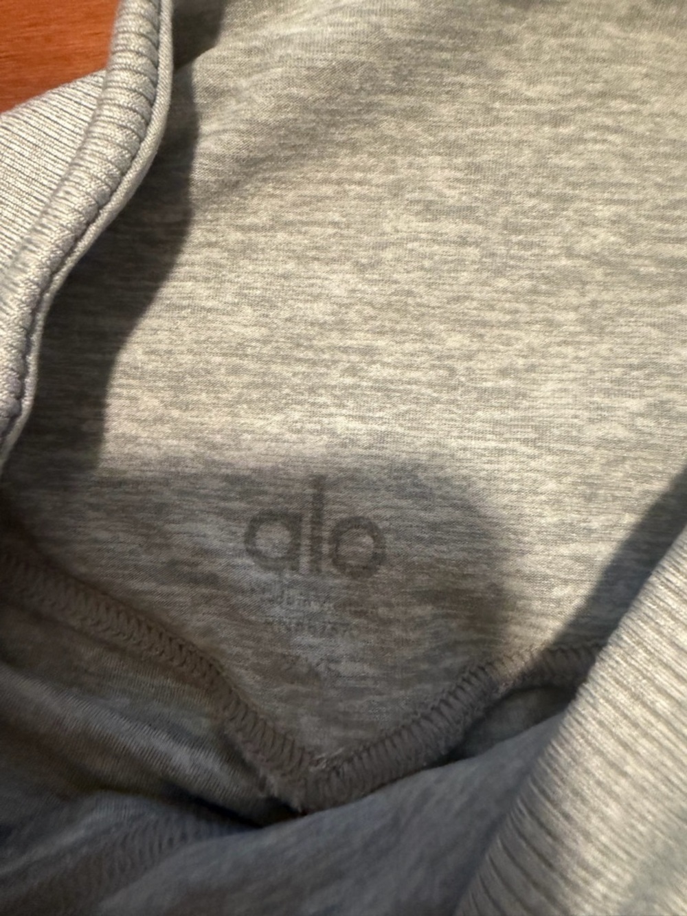 ALO Yoga Light Gray Seamless High-Rise Leggings - Picture 5 of 10